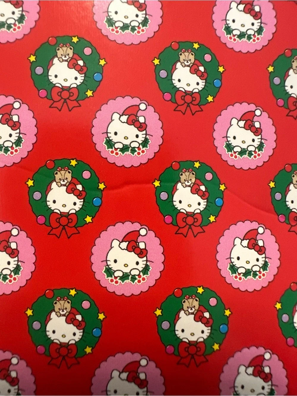 Hello Kitty Red & Pink Holiday Plush Throw Blanket